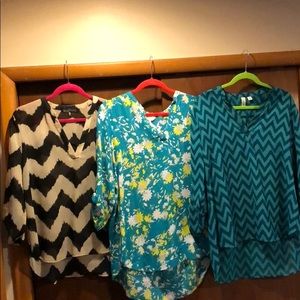 3 sheer XL tops